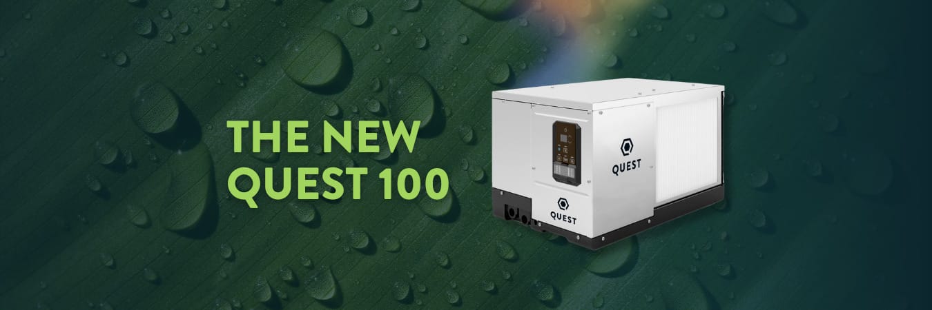New Quest 100: High-Efficiency Dehumidifier for Smaller Spaces and Projects