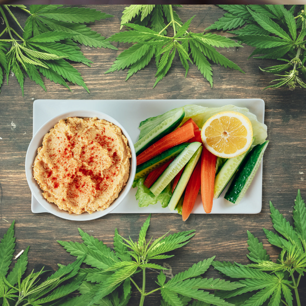 Herb-Packed Cannabutter Hummus